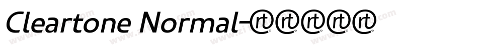 Cleartone Normal字体转换